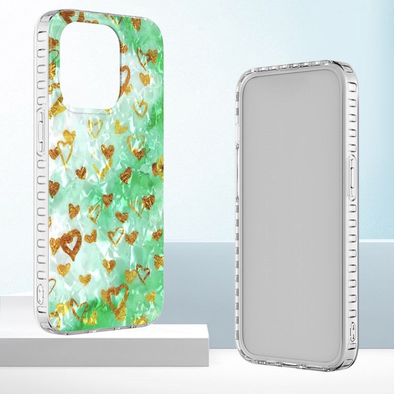 Coque iPhone 14 Pro Max Coeurs Stylés