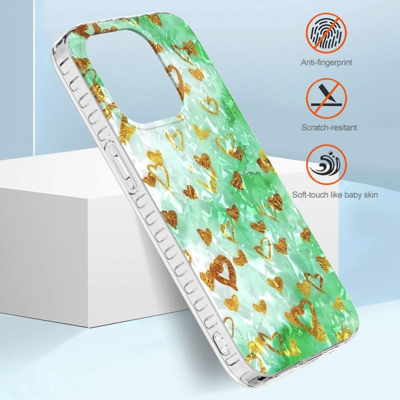 Coque iPhone 14 Pro Max Coeurs Stylés