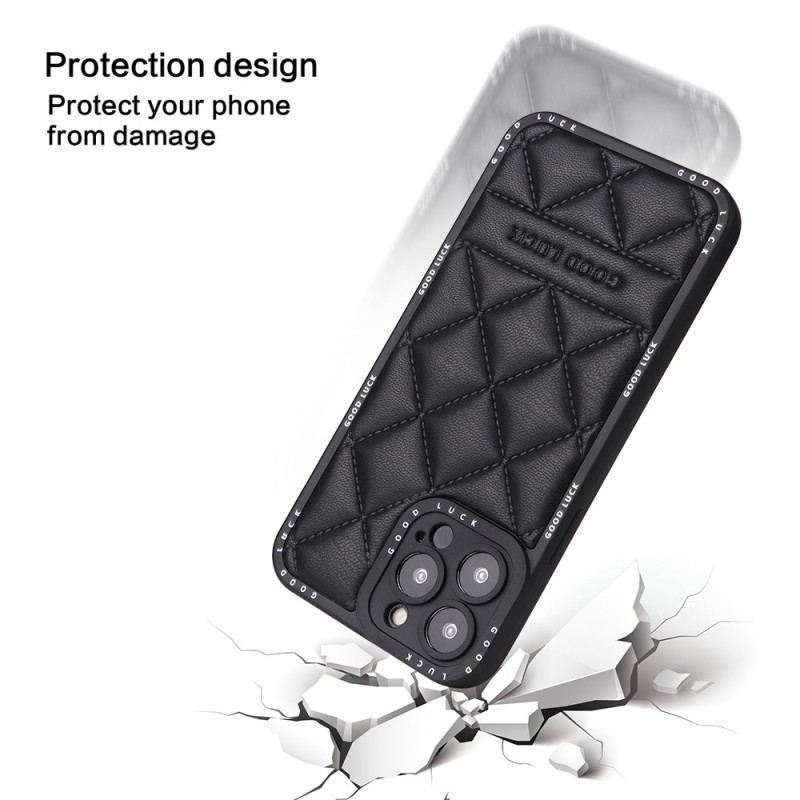 Coque iPhone 14 Pro Max Matelassée Good Luck