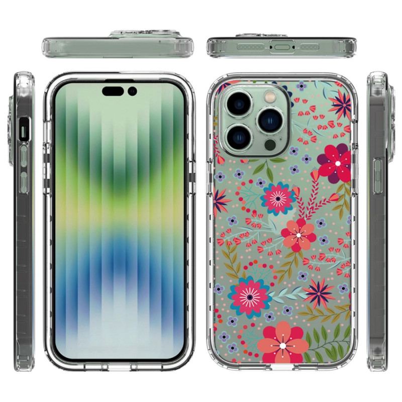 Coque iPhone 14 Pro Max Renforcée Florale