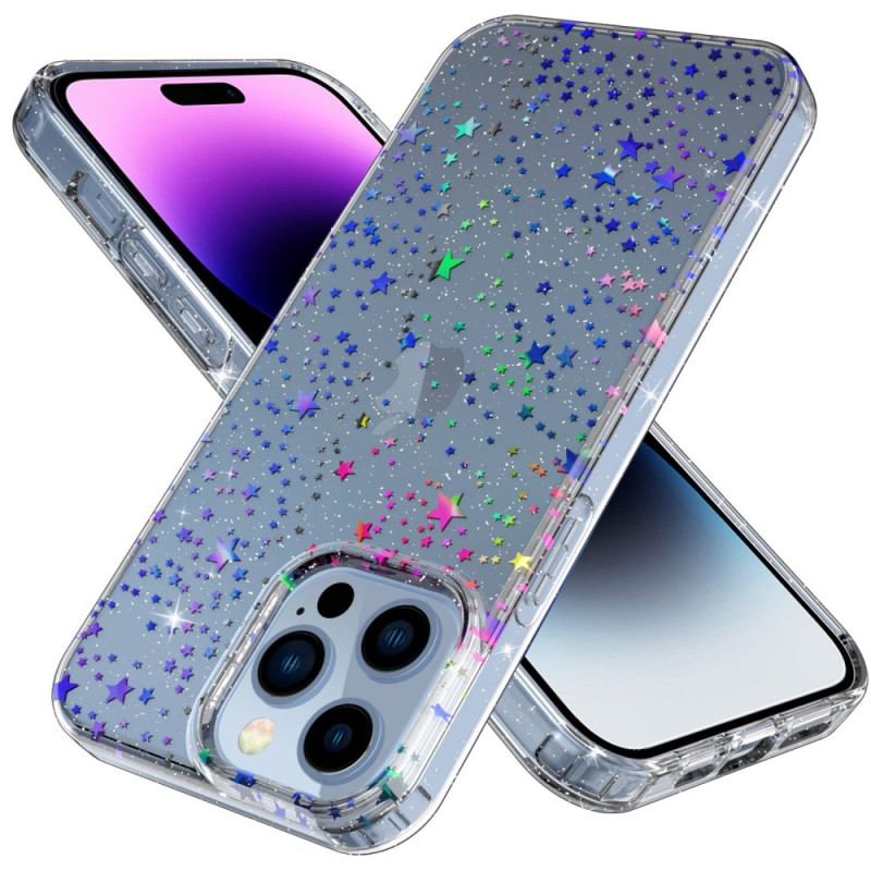 Coque iPhone 14 Pro Max Transparente Étoiles