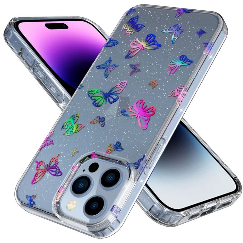 Coque iPhone 14 Pro Max Transparente Papillons