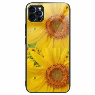 Coque iPhone 14 Pro Max Verre Trempé Tournesols