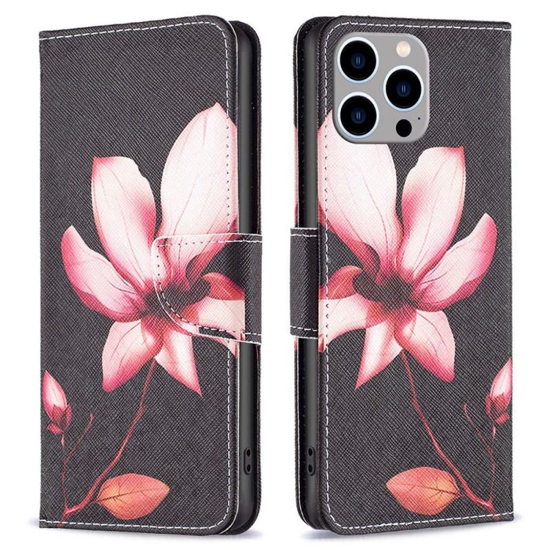 Housse iPhone 14 Pro Max Fleur Rose