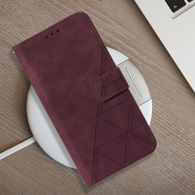 Housse iPhone 14 Pro Max Triangles à Lanière