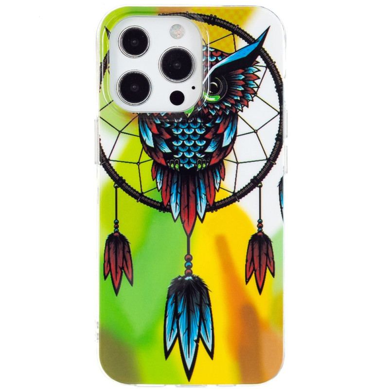 Coque iPhone 15 Pro Fluorescente Attrape Rêves