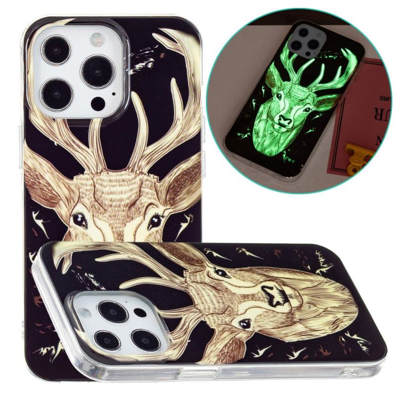 Coque iPhone 15 Pro Fluorescente Cerf