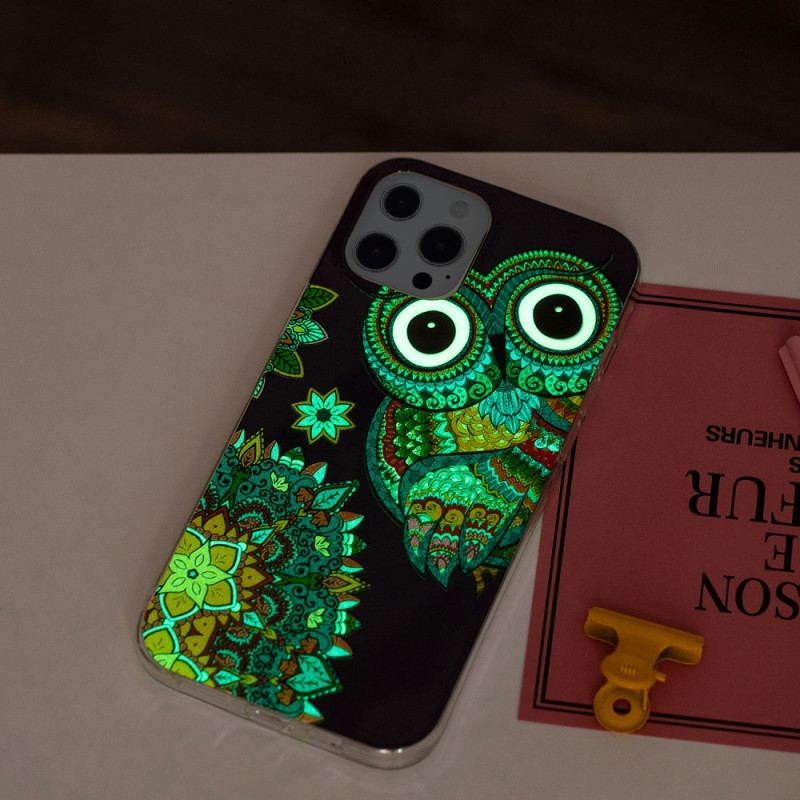 Coque iPhone 15 Pro Fluorescente Hibou