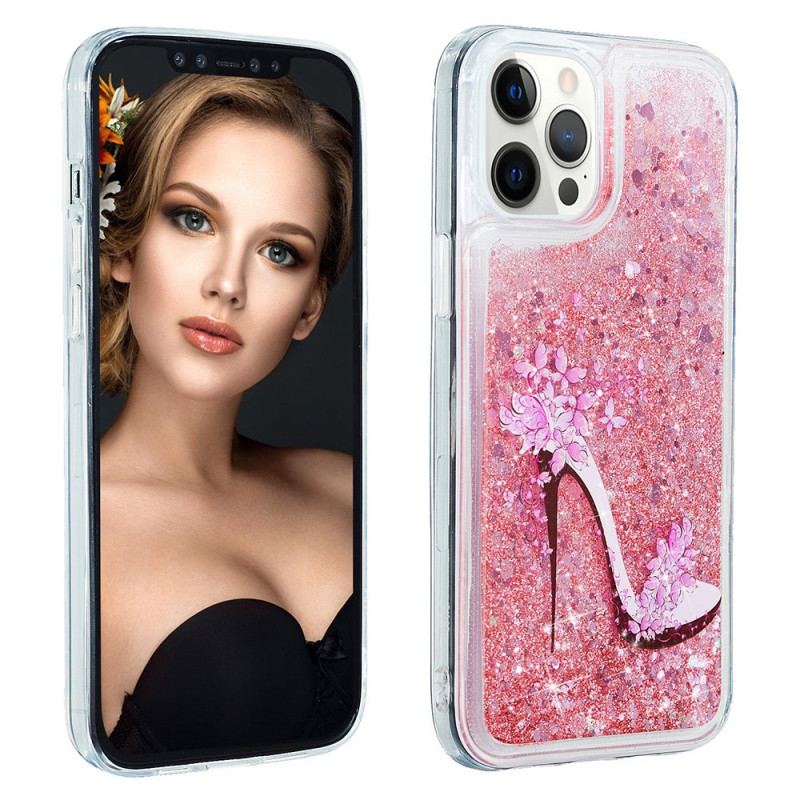 Coque iPhone 15 Pro Paillettes Escarpin