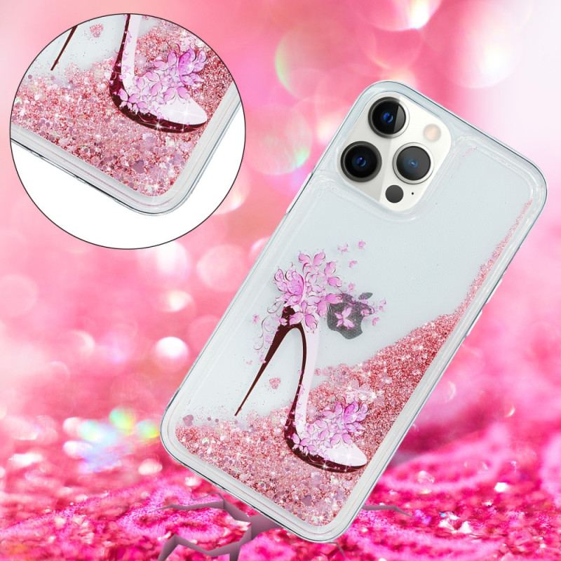 Coque iPhone 15 Pro Paillettes Escarpin