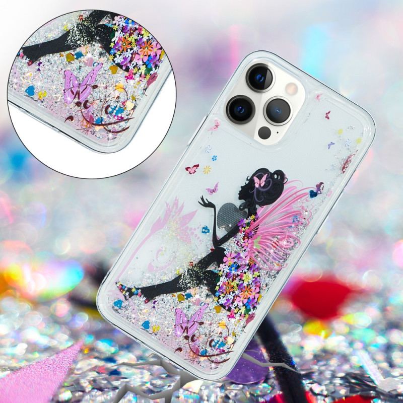 Coque iPhone 15 Pro Paillettes Fée