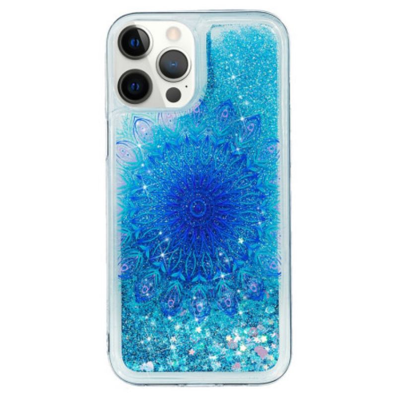 Coque iPhone 15 Pro Paillettes Mandala