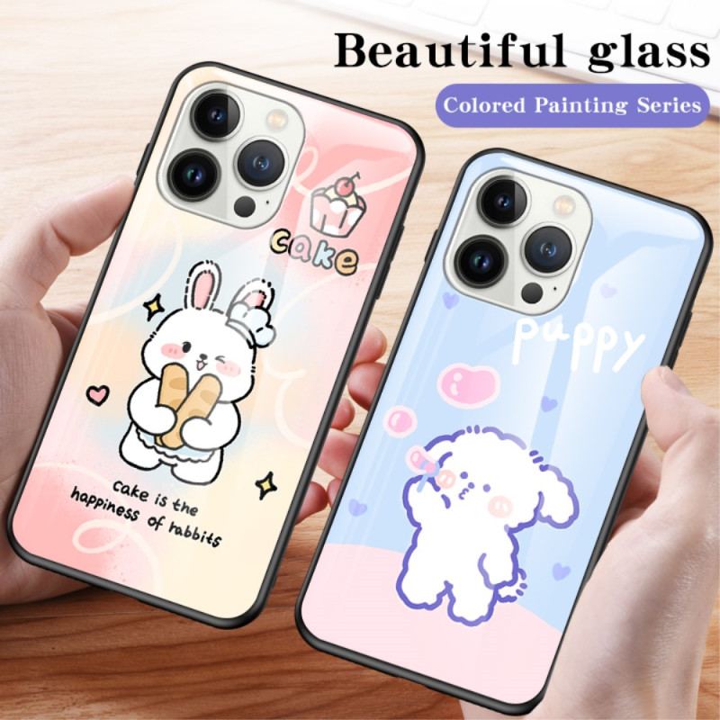 Coque iPhone 15 Pro Verre Trempé Bubble Dog