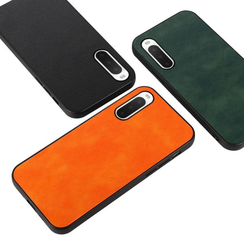 Coque Sony Xperia 10 IV Style Cuir Litchi