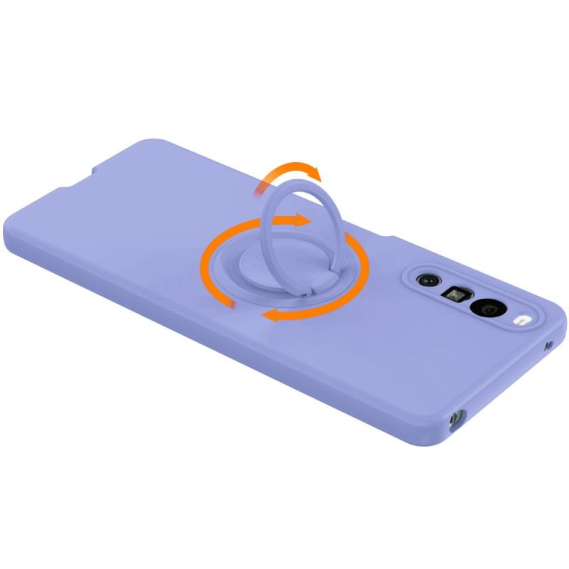 Coque Sony Xperia 10 IV Unie Anneau-Support