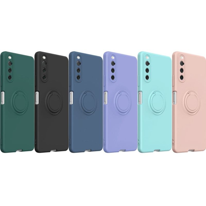 Coque Sony Xperia 10 IV Unie Anneau-Support