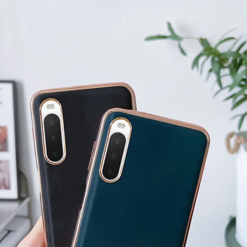 Coque Sony Xperia 10 IV Vrai Cuir