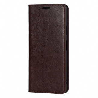 Flip Cover Sony Xperia 10 IV Cuir Véritable