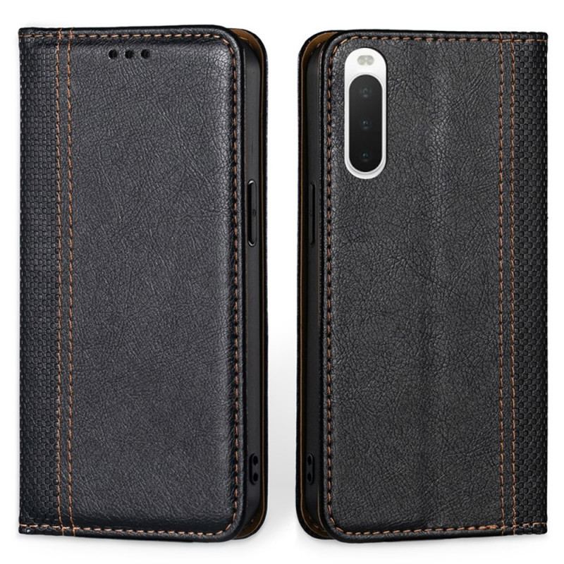 Flip Cover Sony Xperia 10 IV Simili Cuir Vintage