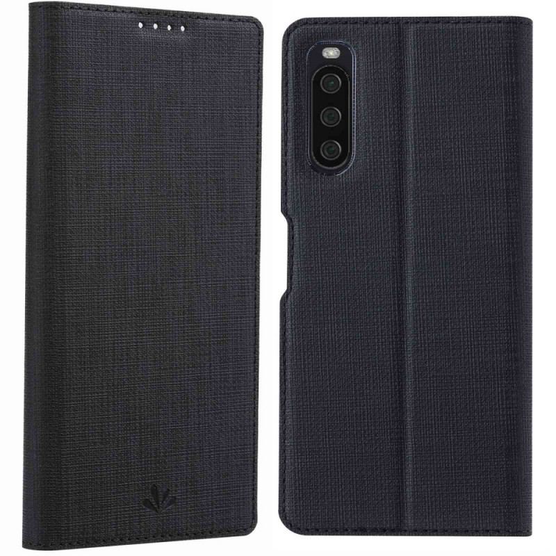 Flip Cover Sony Xperia 10 IV Texture Tissu VILI