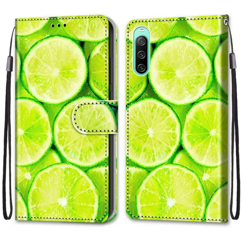 Housse Sony Xperia 10 IV Citrons Verts