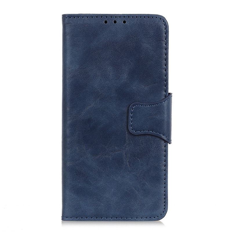 Housse Sony Xperia 10 IV Cuir Fendu Fermoir Vintage