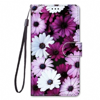 Housse Sony Xperia 10 IV Florale avec Lanière