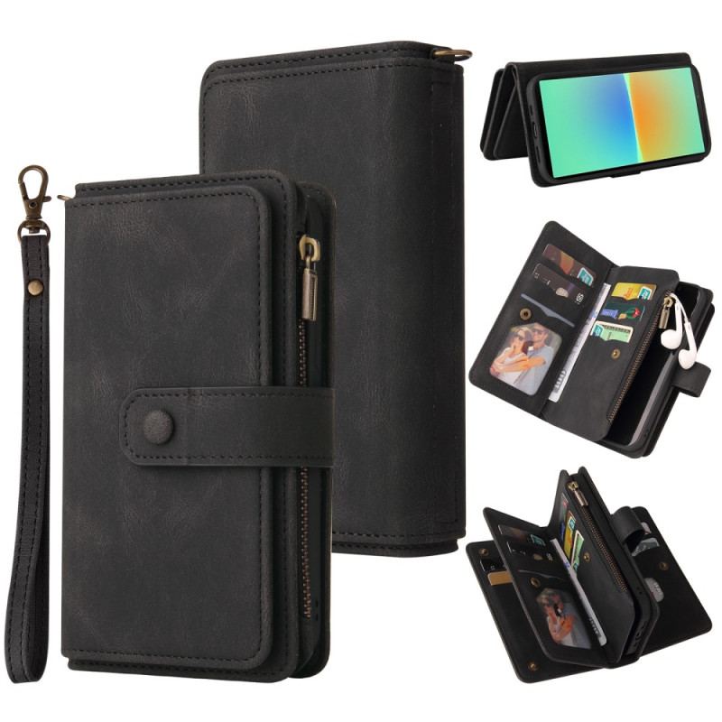 Housse Sony Xperia 10 IV Multi-fonctions Porte-Cartes