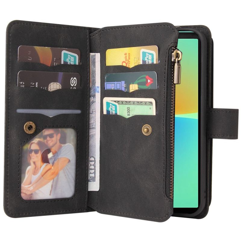 Housse Sony Xperia 10 IV Multi-fonctions Porte-Cartes