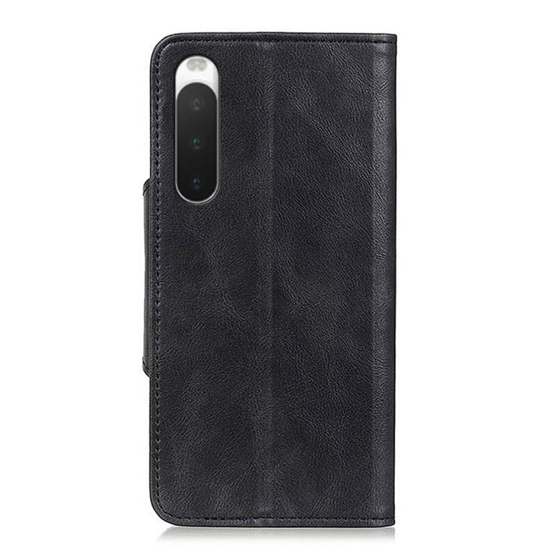 Housse Sony Xperia 10 IV Simili Cuir Bouton