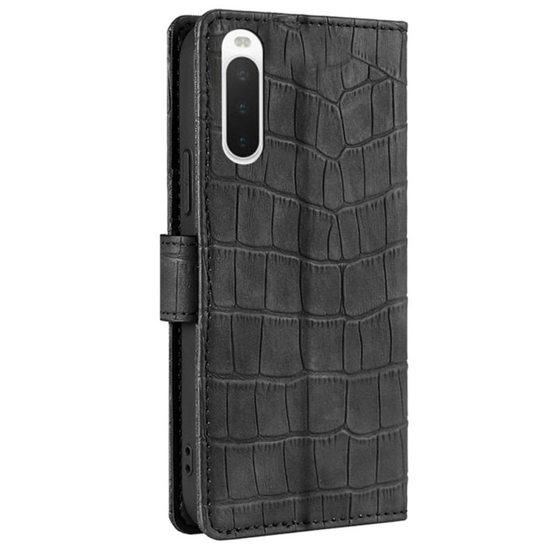 Housse Sony Xperia 10 IV Style Peau de Crocodile