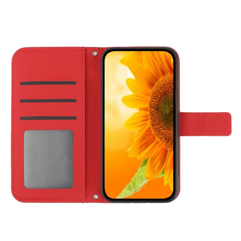 Housse Sony Xperia 10 IV Tournesol à Lanière