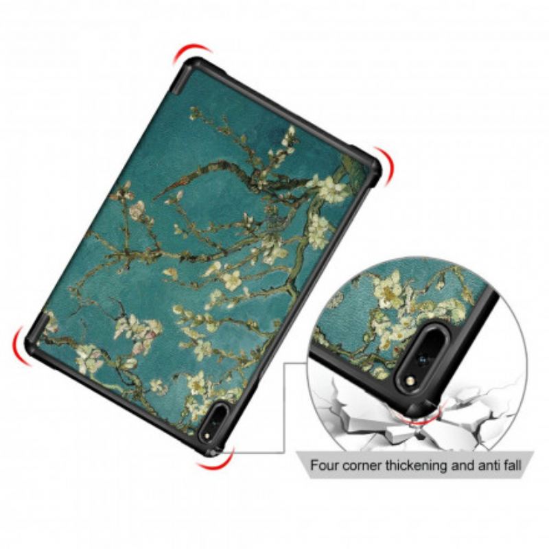 Smart Case Huawei MatePad 11 (2021) Renforcée Branches Fleuries