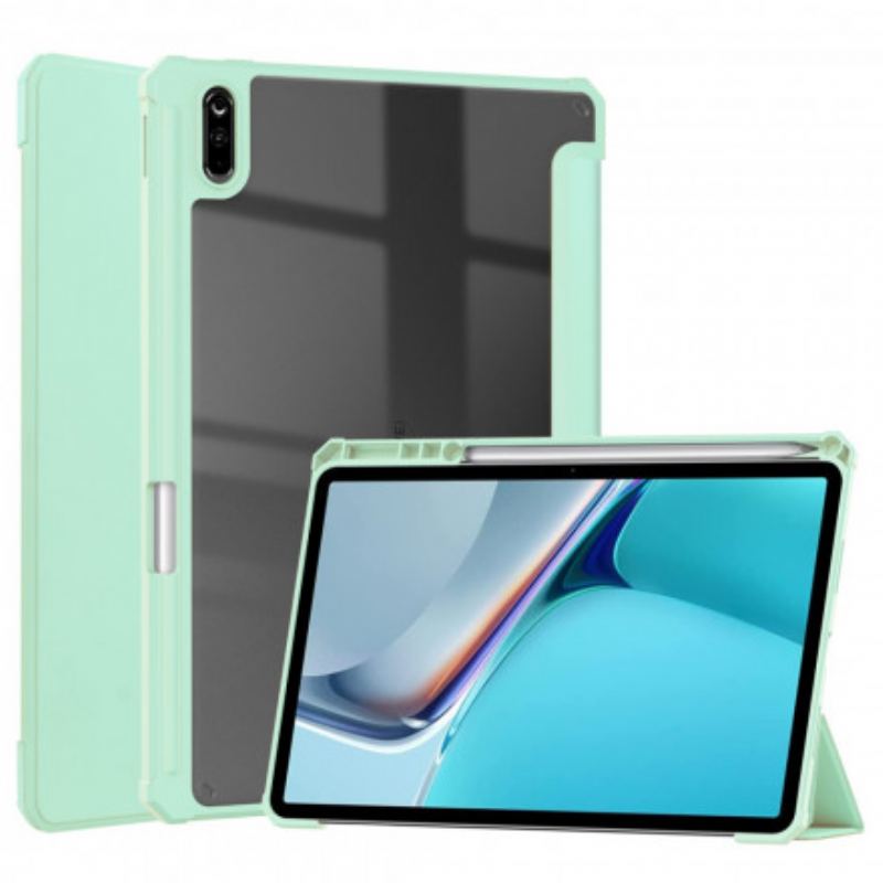 Smart Case Huawei MatePad 11 (2021) Simili Cuir et Dos Transparent