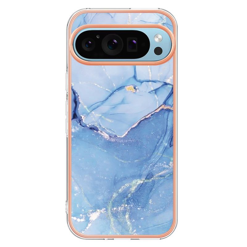 Coque Google Pixel 9 / Pixel 9 Pro Anneau-Support Décor Marbre