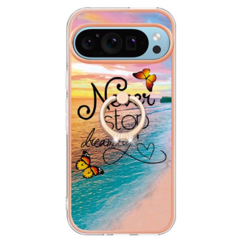 Coque Google Pixel 9 / Pixel 9 Pro Anneau-Support Never Stop Dreaming