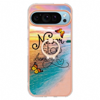 Coque Google Pixel 9 / Pixel 9 Pro Anneau-Support Never Stop Dreaming