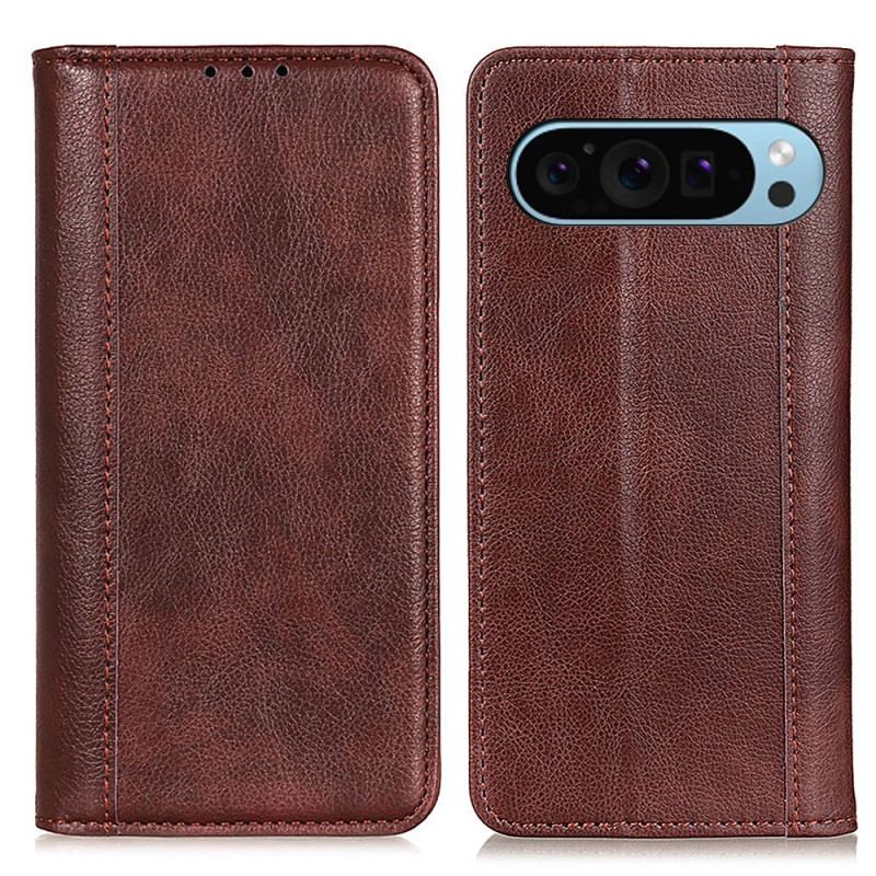 Flip Cover Google Pixel 9 / Pixel 9 Pro Cuir Fendu