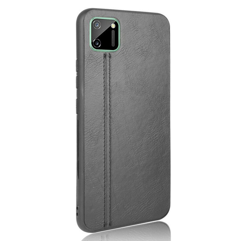 Coque Realme C11 Style Cuir Coutures