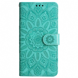 Housse Samsung Galaxy M55 5G Mandala avec Lanière