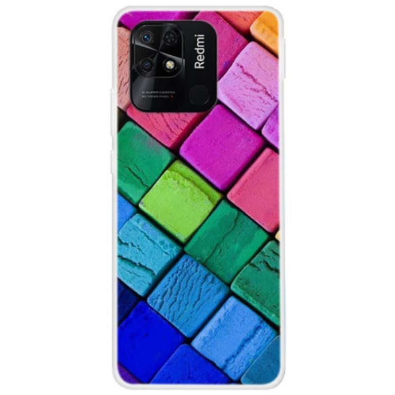 Coque Xiaomi Redmi 10C Cubes Colorés