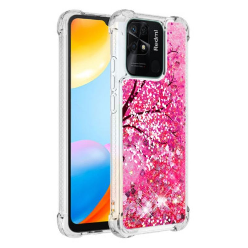 Coque Xiaomi Redmi 10C Paillettes Arbre