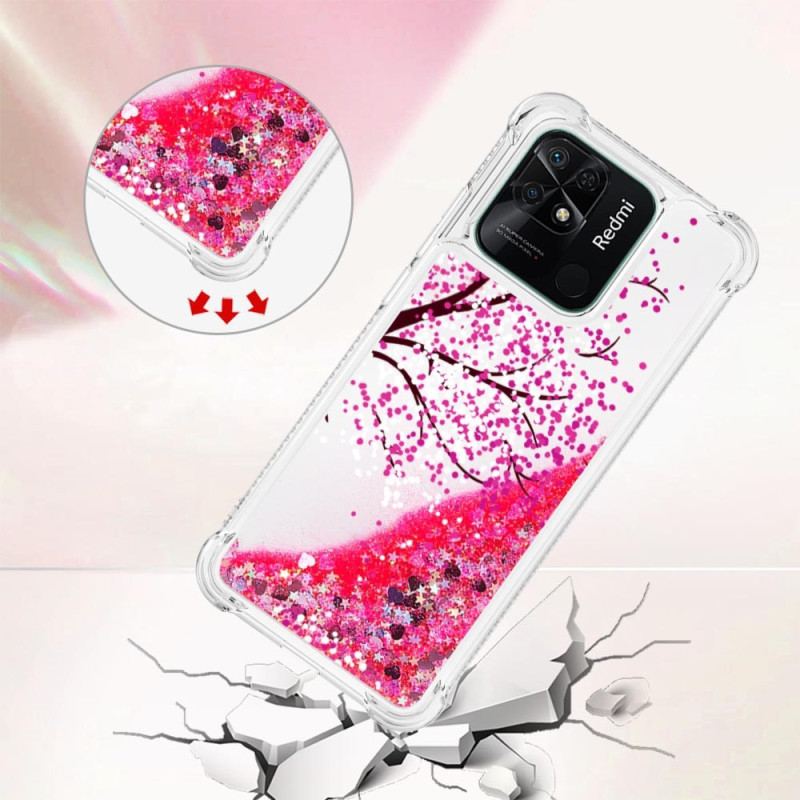 Coque Xiaomi Redmi 10C Paillettes Arbre