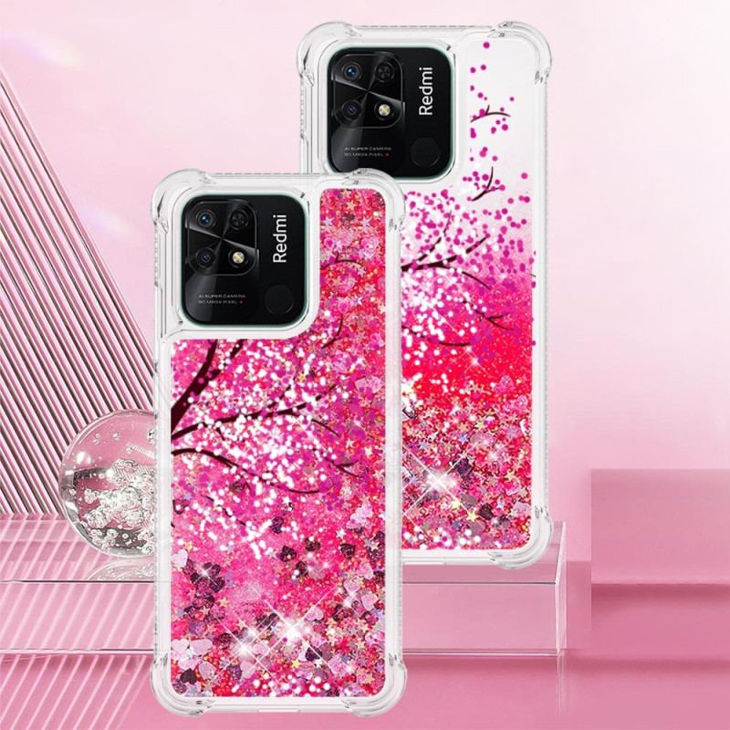 Coque Xiaomi Redmi 10C Paillettes Arbre