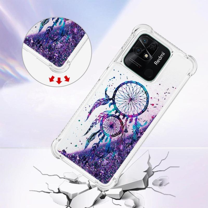 Coque Xiaomi Redmi 10C Paillettes Attrape Rêves