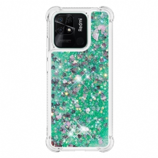 Coque Xiaomi Redmi 10C Paillettes Colorées