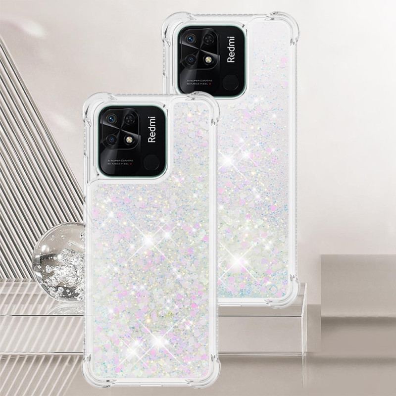 Coque Xiaomi Redmi 10C Paillettes Colorées