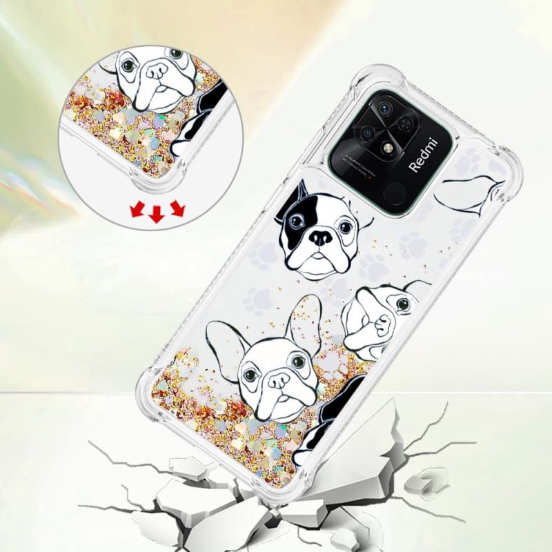 Coque Xiaomi Redmi 10C Paillettes Mr Chien