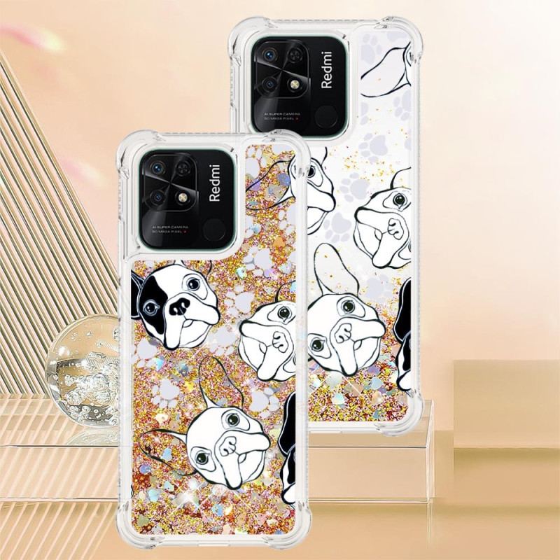 Coque Xiaomi Redmi 10C Paillettes Mr Chien