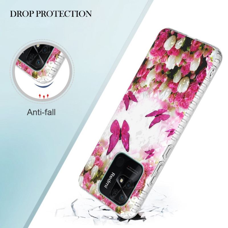 Coque Xiaomi Redmi 10C Papillons Stylés